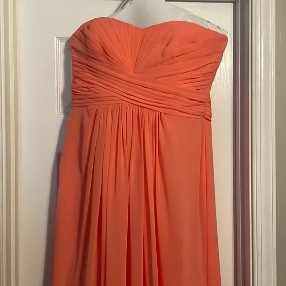 blue dress for baby girl Wedtrend Coral A-Line Halter Floor-Length Chiffon Junior Bridesmaid Dress Flower Girl Dress Wedding Party Dress, Coral / J12